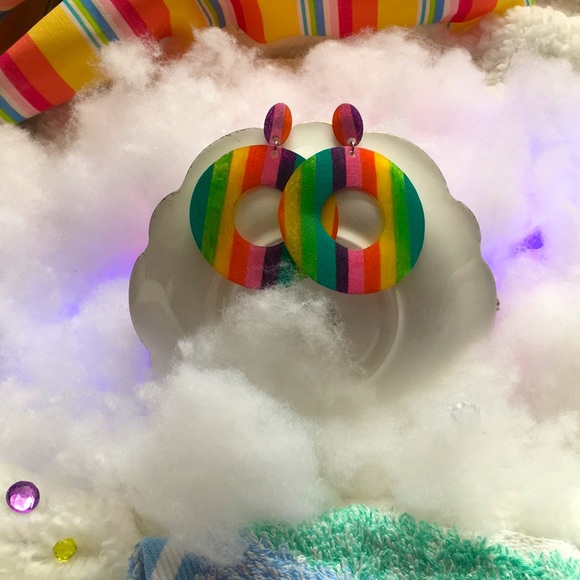 Rainbow earrings - Picture 5 of 6